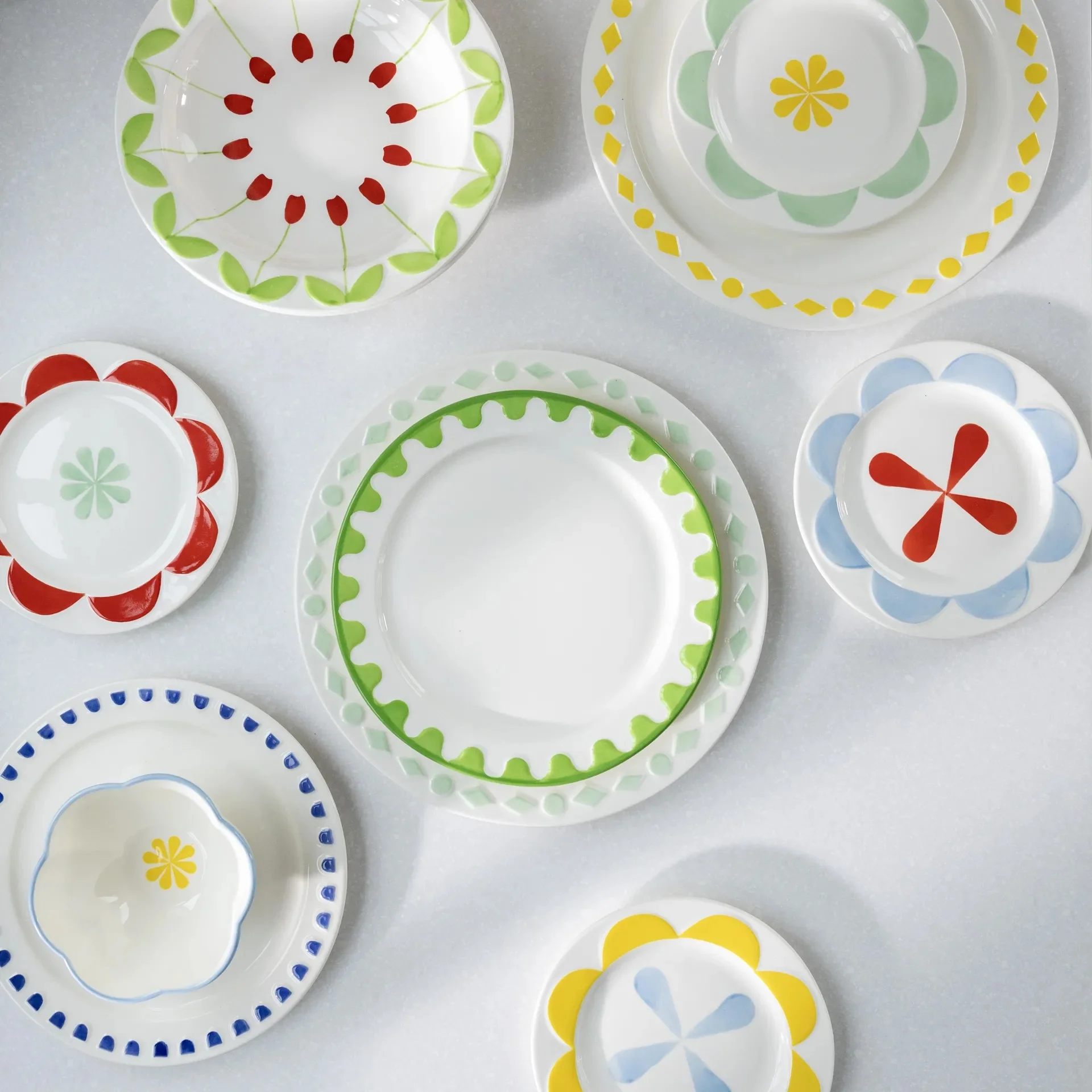 Small Folk Plates (Set of 4) - Image 6
