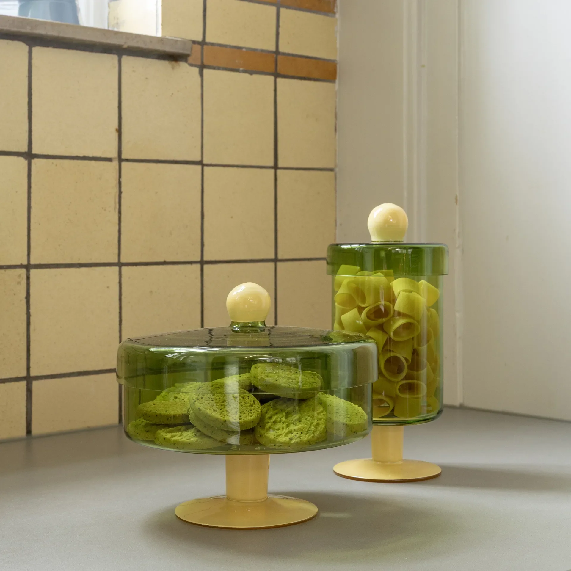 Tall Duo Jar (Green) - Image 3